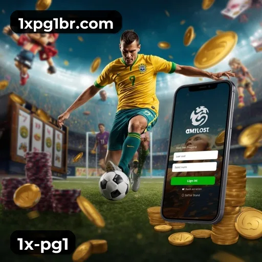 1x-pg1 App home screen with mobile slots and casino categories